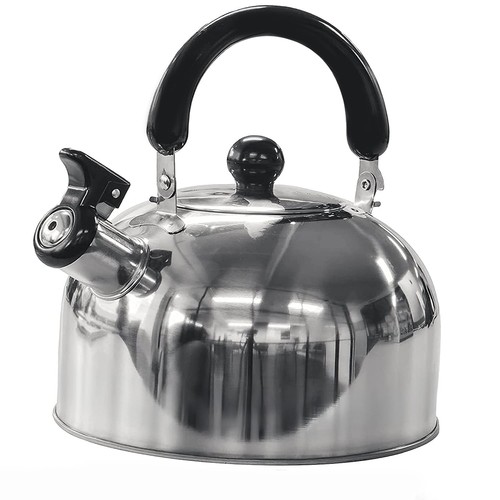 Green Haven 2L Camping Whistling Kettle - Portable Stainless Steel Travel