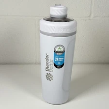 BlenderBottle Stainless Steel White 26oz Shaker Bottle