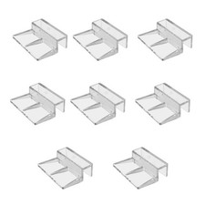 Pack Of 8 Acrylic Aquariums Lid Support Clip Cover Holder For Frameless Tanks