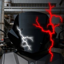 Reflective Lightning Motorcycle Sticker Night Safety Vinyl Decal Helmet FuelTank
