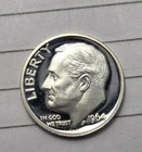 1964 Proof Cameo Roosevelt Silver Dime (D 6)