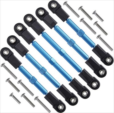 6Pcs Aluminum Turnbuckle & Camber Link Set for Traxxas Slash/Rustler/Hoss