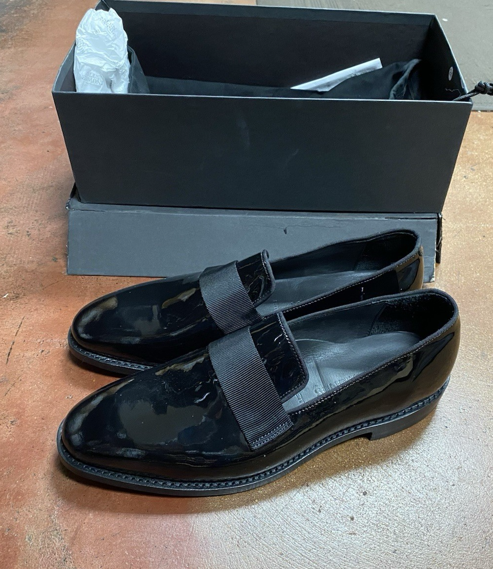 Allen Edmonds Women\'s Black‎ Patent Leather James Dress Loafers Slip On Sz 8.5 Allen Edmonds James Patent Leather Slip-Ons - Black 001  main image 4