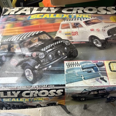 Rally Cross Scalextric C 555 Racing Car Set Hornby Vintage Toy Boxed ...