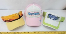  3 Jimmy Buffett Margaritaville (1) Ball Cap & (2) Visors NEW L@@K