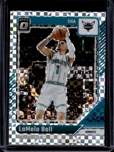 2024-25 Panini Donruss Optic LaMelo Ball Checkerboard Prizm #172 Hornets