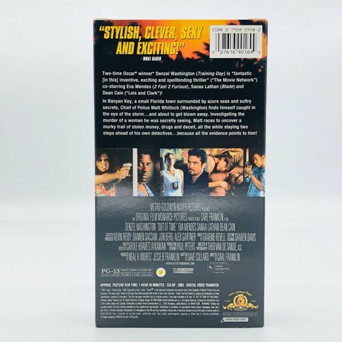 Out Of Time, Denzel Washington, 2003, VHS - Picture 3 of 3