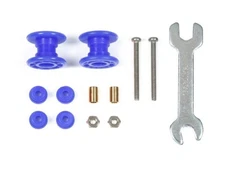 Tamiya MINI 4WD LOW FRICTION PLASTIC DOUBLE ROLLERS (BLUE/13-13mm) Special 95664