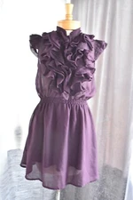 Romeo and Juliet Couture Purple Ruffle Dress  M