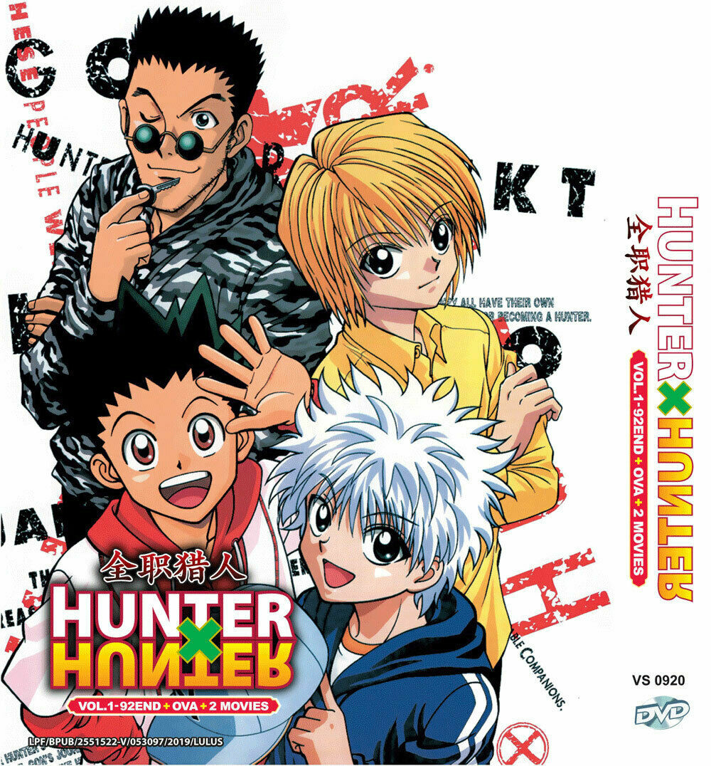 DVD~ANIME HUNTER X HUNTER (1999) VOL.1-92 END + OVA + 2 MOVIE +