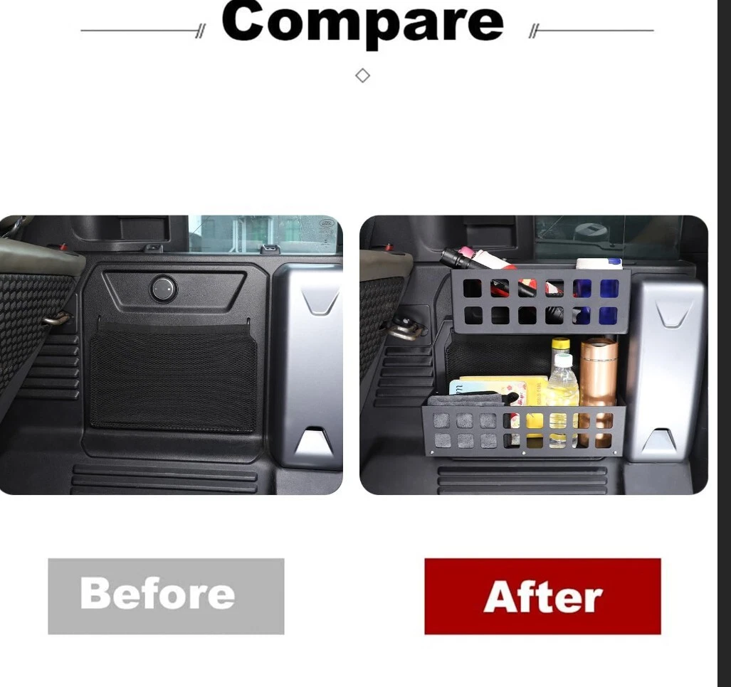 Uieohout Auto Kofferbak Organizer Isolatie Netto Barrière Huisdier Veiligheid Blokken Mesh Protector (voor Land Rover Dedender 110 2020-2022