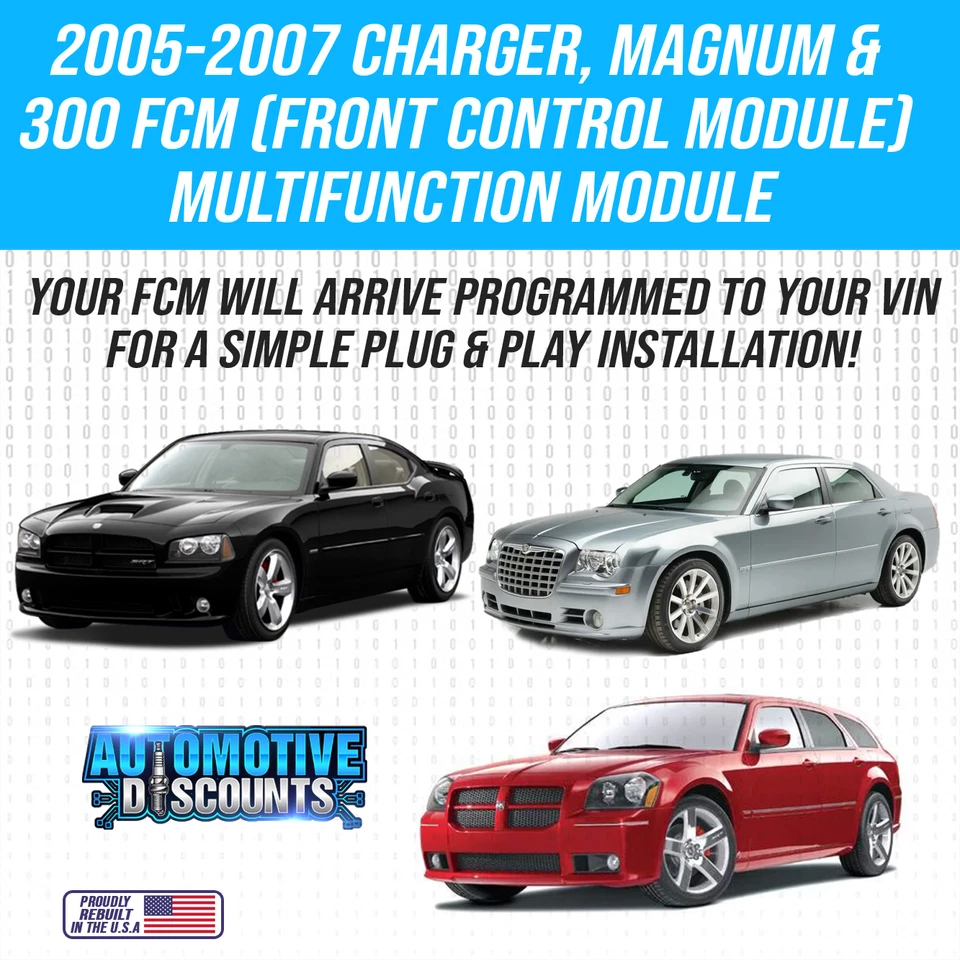 Chrysler 300 2007 módulo de control delantero BCM FCM 56038742 Foto 2 de 4