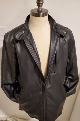 XLG Litetweight Motorcycle Jacket Imitation Leather LT Shaquille O'Neal Big/Tall