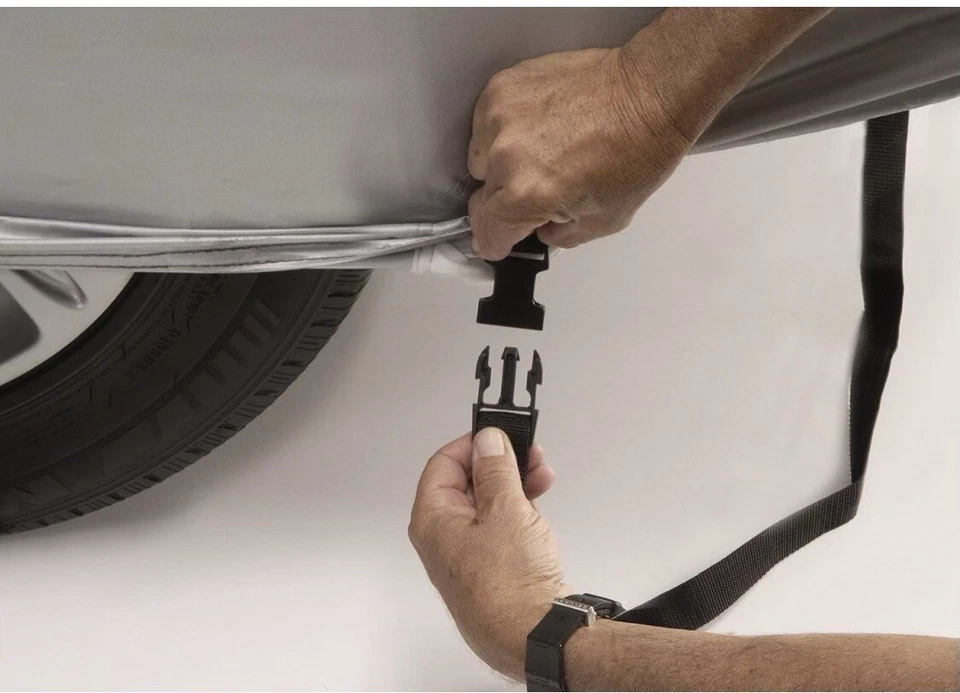 Cubierta de coche Mini Cooper Clubman 2008-2014 ajuste personalizado exterior plateada Intro-Tech Foto 3 de 4