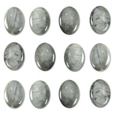 Dakota Stones Chrysoberyl Gray Cats Eye 25X18mm Oval Cabochon Gemstones CAB-CAT2