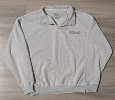 Vntg University of Connecticut Sweater Quarter Button Up Pullover UConn Huskies