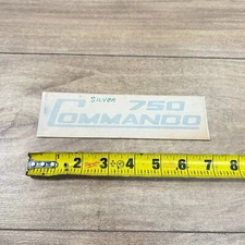 Vintage British Norton / NEW SILVER 750 COMMANDO STICKER DECAL