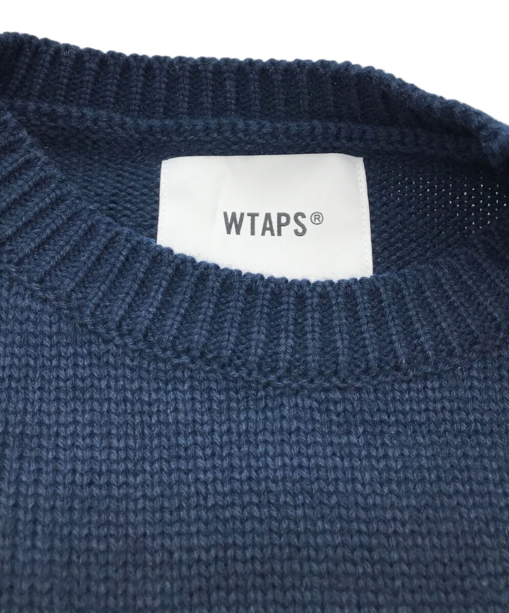 WTAPS CREW NECK 02 SWEATER POLY SIGN Size: X02 Navy Men WTAPS CREW NECK 02 SWEATER POLY SIGN Size: X02 Navy Men