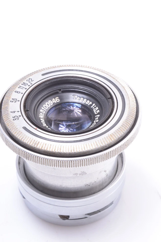 ✅ CONTAX ZEISS TESSAR 5CM 50MM 3.5 RED T LENS 4 RF RANGE FINDER CAMERA *SCARCE* - Image 3 of 4