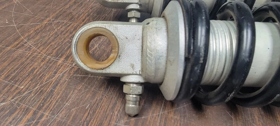 Amortecedores traseiros vintage FUNCIONA BILLET HARLEY Honda Race CB - Imagem 2 de 4