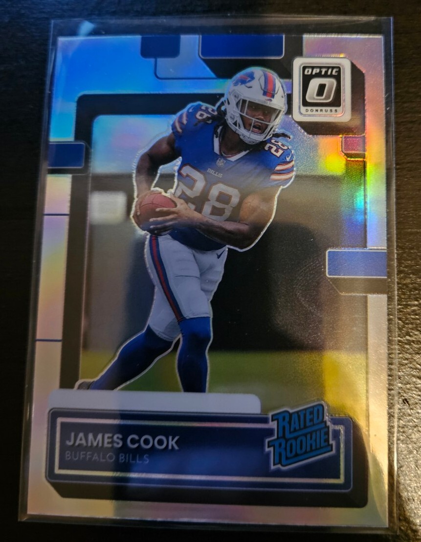 2022 Donruss JAMES COOK Optic Rated Rookie Preview Bills #P-315. SSP CASE HIT