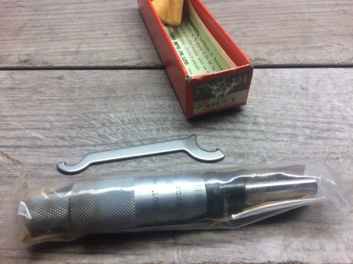NEW MITUTOYO 153 0 -1 " MICROMETER HEAD CARBIDE TIPPED .0001"