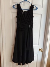 Dressbarn Collection Ladies Sleeveless Black Evening/Cocktail Dress Size 6