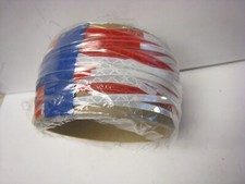 WHITE- RED Reflective Conspicuity Tape 1/8" x 25' 6-6 Pinstripe CUSTOM CUT