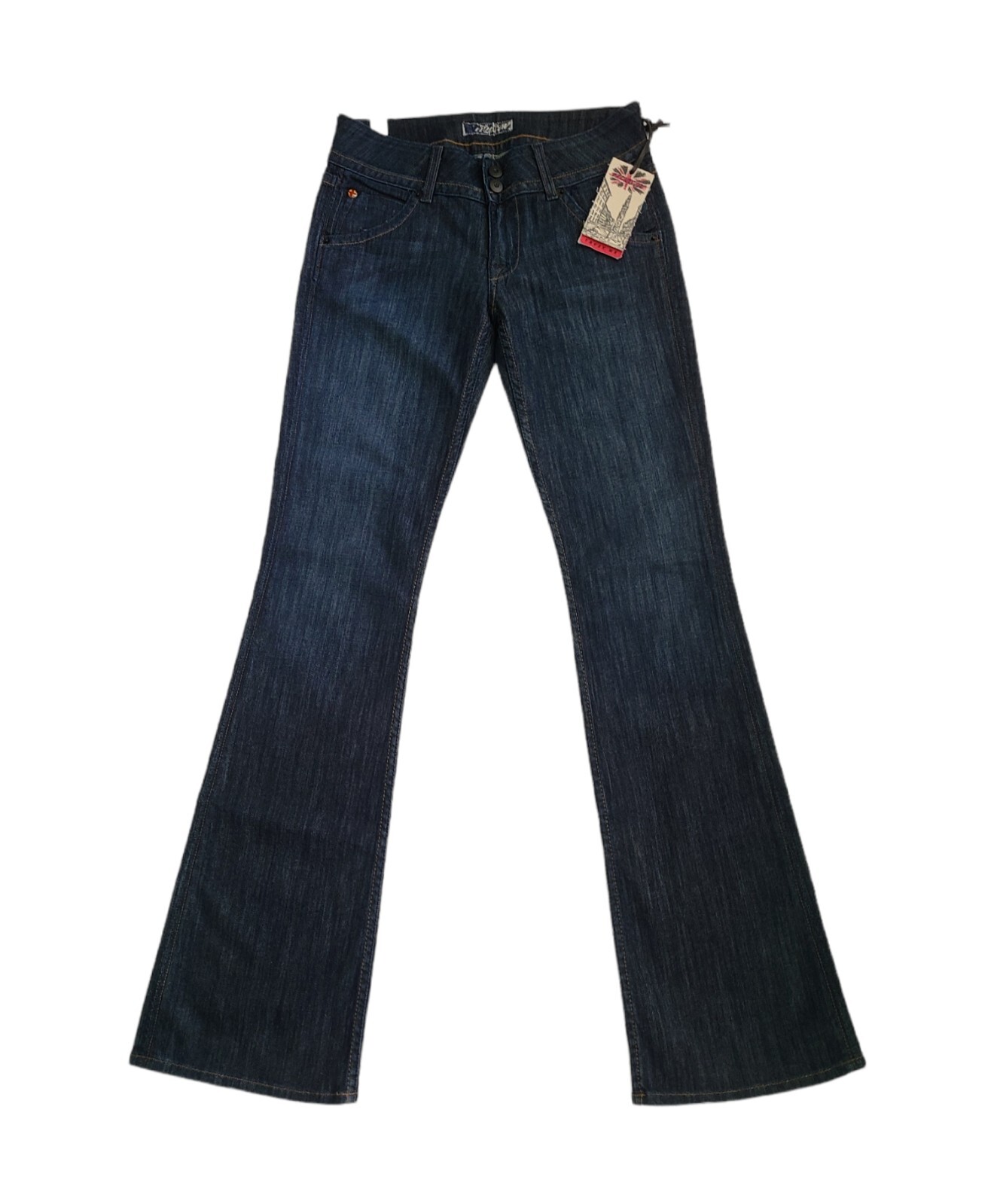 Rare! NWT Hudson Womens Low Rise Boot Cut Dark Wash Jeans SZ 27/34L (US SZ 4L)