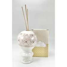 Profumatore porcellana MONGOLFIERA maiolica ROSA 11 cm BOMBONIERA 16KW