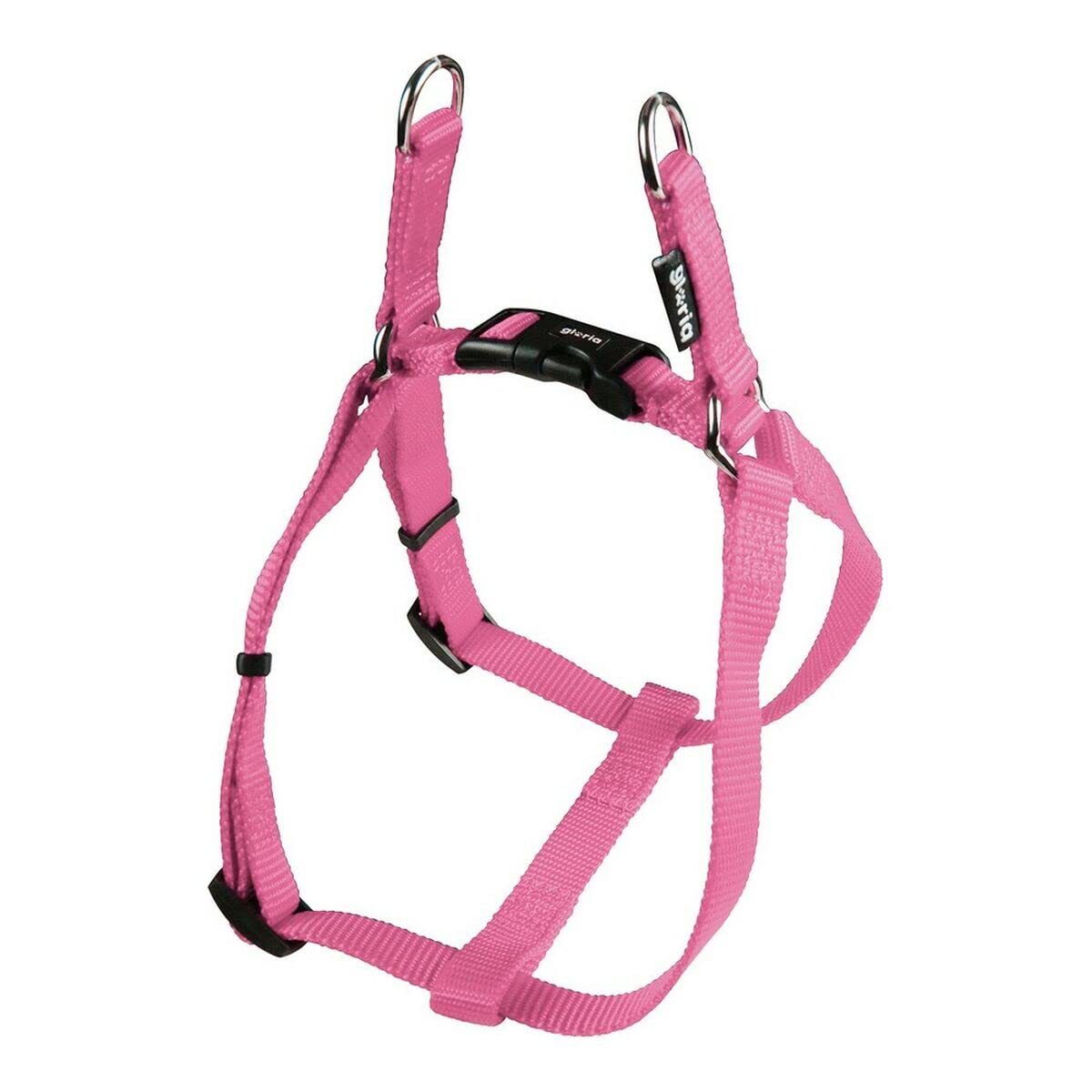Dog Harness Gloria Smooth Adjustable M 47-71 Cm Pink NUOVO