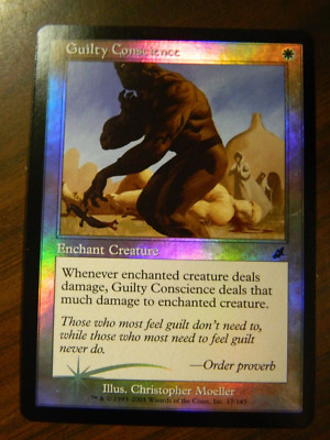 MTG FOIL Scourge Guilty Conscience Unplayed Excellent - NM Condition