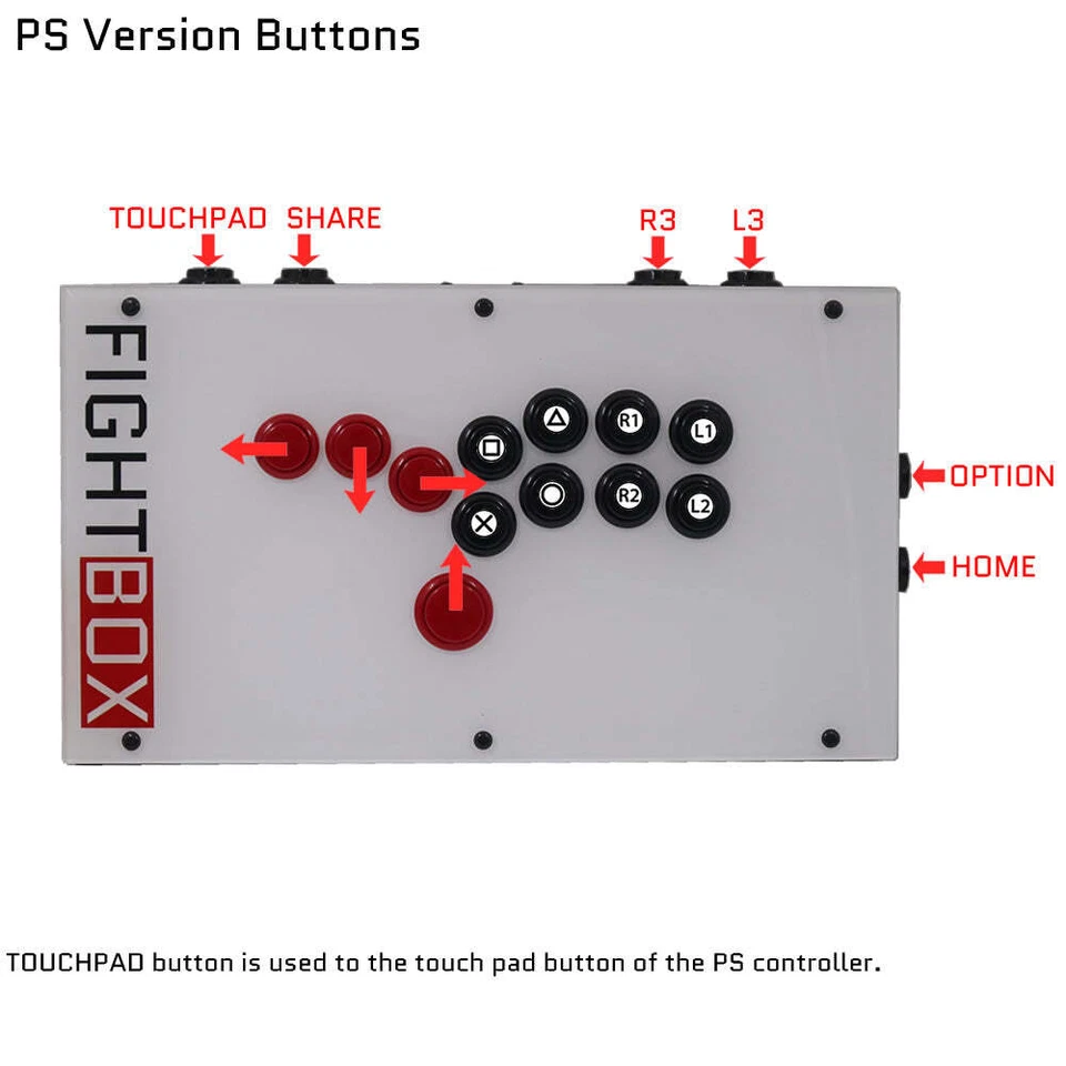 FIGHTBOX F1 ARCADE 🕹️ HITBOX JOYSTICK SANWA BUTTONS ACRYLIC PANEL METAL CASE - Image 4 of 4