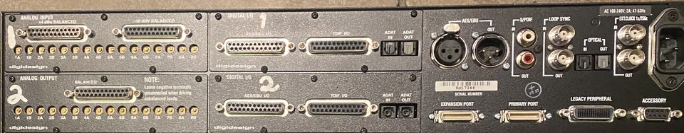 Digidesign 192 I/O audio interface with 8 analog I/O and 2 digital AES and TDIF  - Image 3 of 3