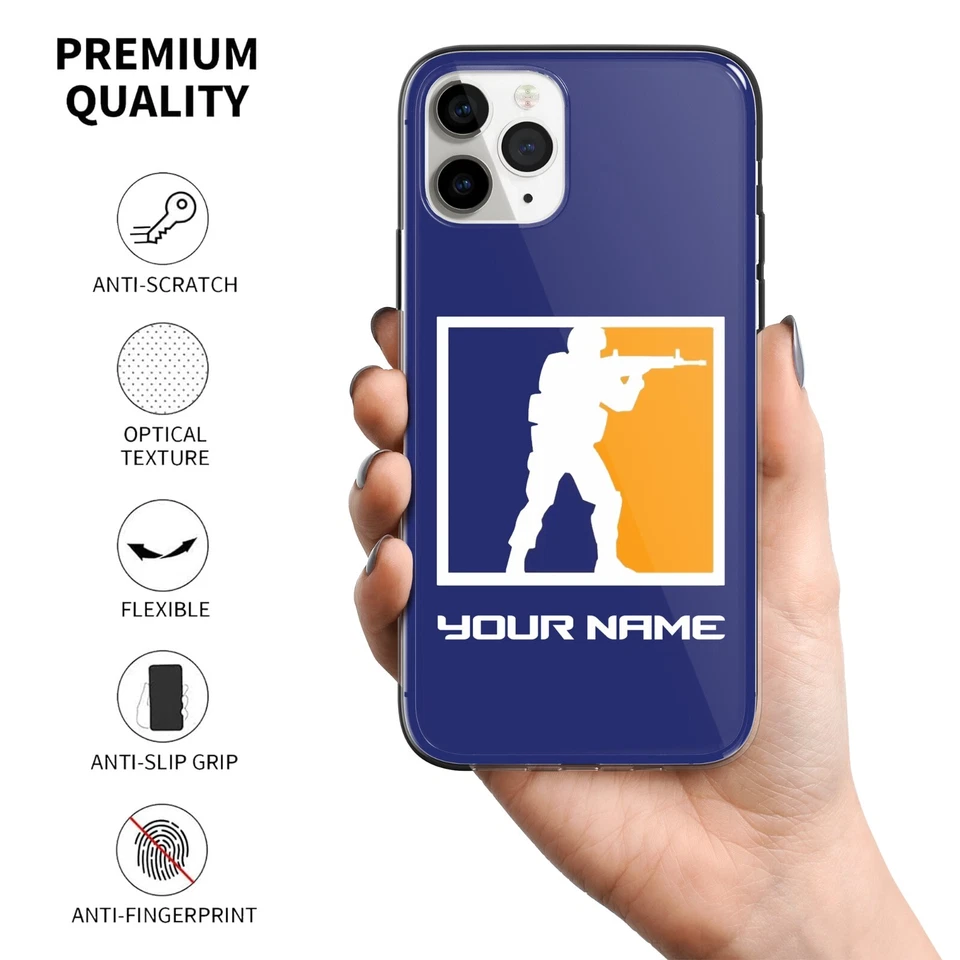 Personalisierte Counter Strike Handyhülle für Apple iPhone mit Wunschnam - Bild 3 von 4