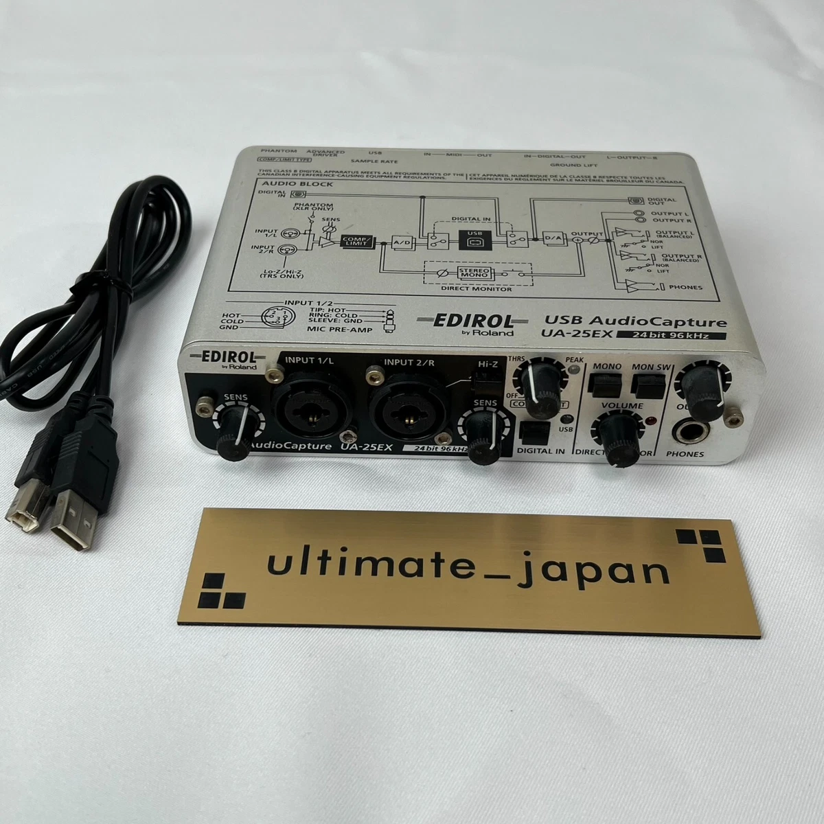 Roland Cakewalk / Edirol UA-25EX USB Audio Capture Interface 24Bit / 96kHz