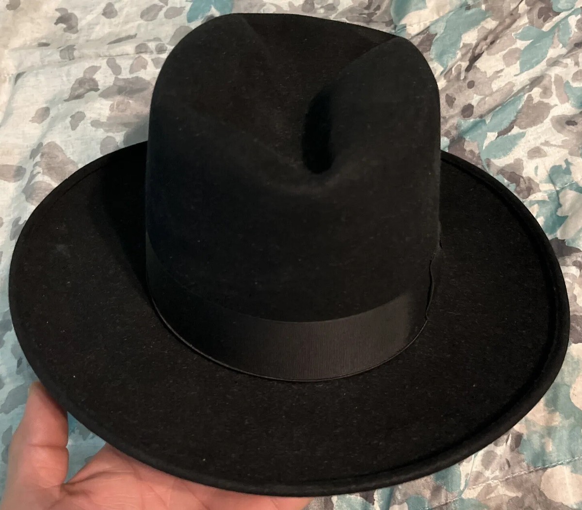 Fernandez Roche Black Fedora Hat Sz 56/7 Made In Spain EUC | eBay