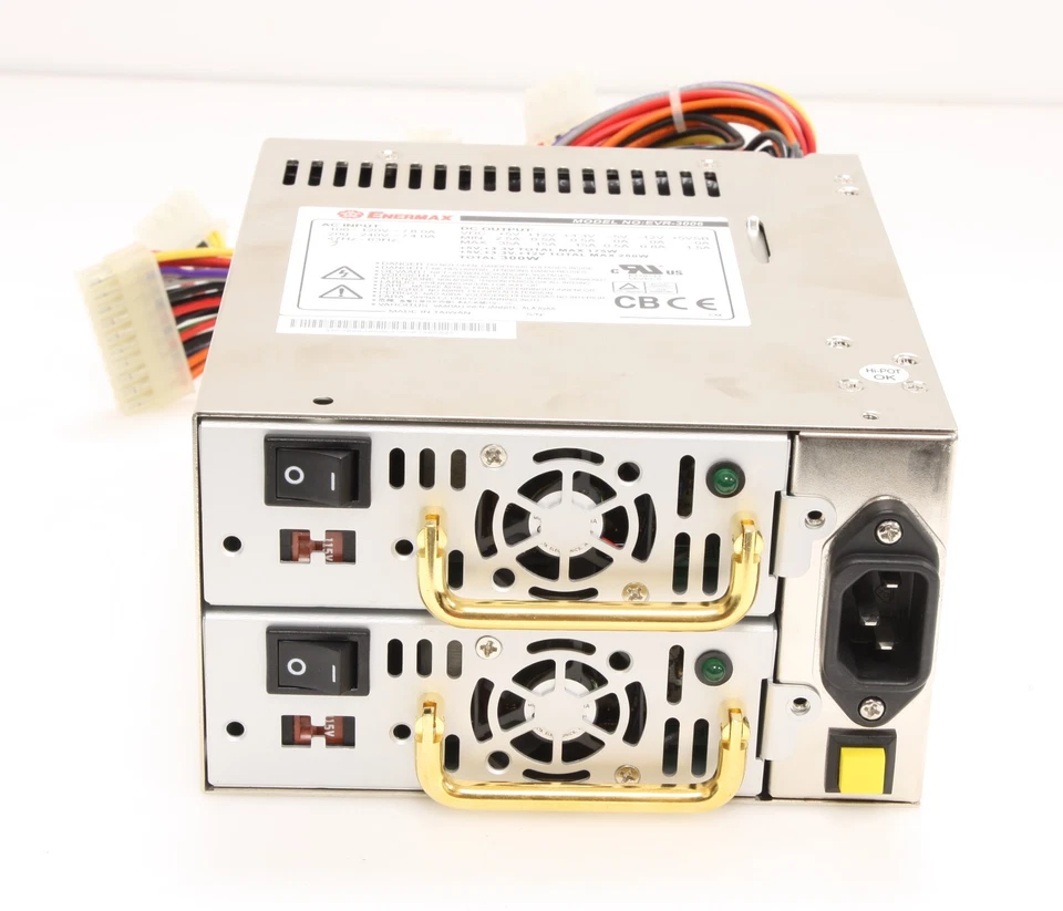 Enermax EVR-3006 ATX 20+4Pin 2x 300W Redundant Mini Redundant Power Supply. - Image 4 of 4