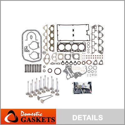 Full Gasket Set Intake Exhaust Valves Fit 89-92 Mitsubishi Eagle Dodge 2.0 4G63
