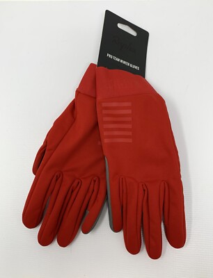 RAPHA Pro Team Winter Gloves Red Size Small NWT