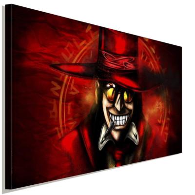 Halloween VAN HELLSING Alucard Rot Leinwandbild AK Art Bilder Wanddeko Wandbild 