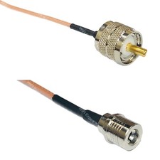 RG316 PL259 UHF Male to QMA MALE RF Cable Rapid-SHIP LOT