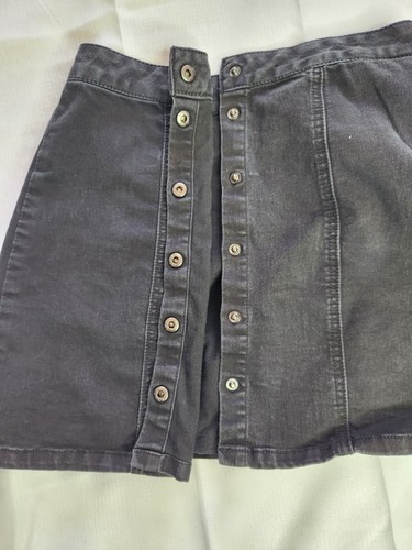 Women's Denim Skirt - Size 8 - Black Press Stud Closure - Jay Jays - Picture 9 of 9