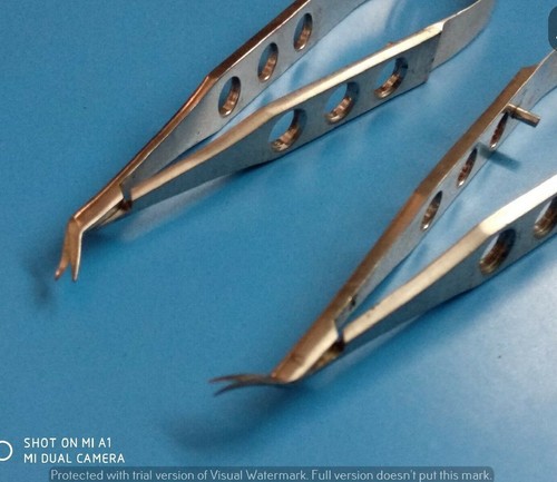 2 PC Castroviejo Corneal Scissors Right Left Micro Blades ophthalmic Autoclave - Picture 2 of 15