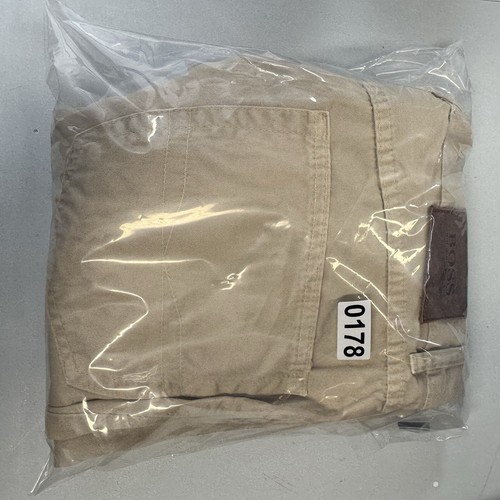 Jeans Hugo Boss uomo 34x34 panna dritto Arkansas kaki vita alta chino - Foto 10 di 10