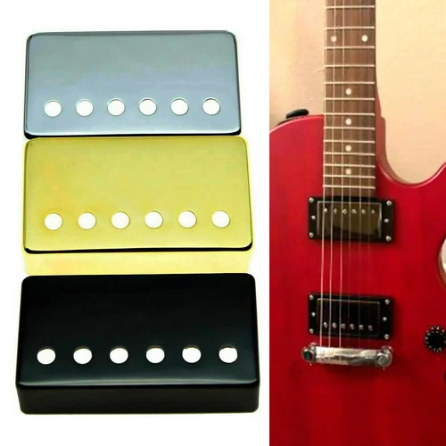4 pcs Guitar Humbucker Brass Pickup Cover 49.2/52mm Gold for Les Paul Epiphone