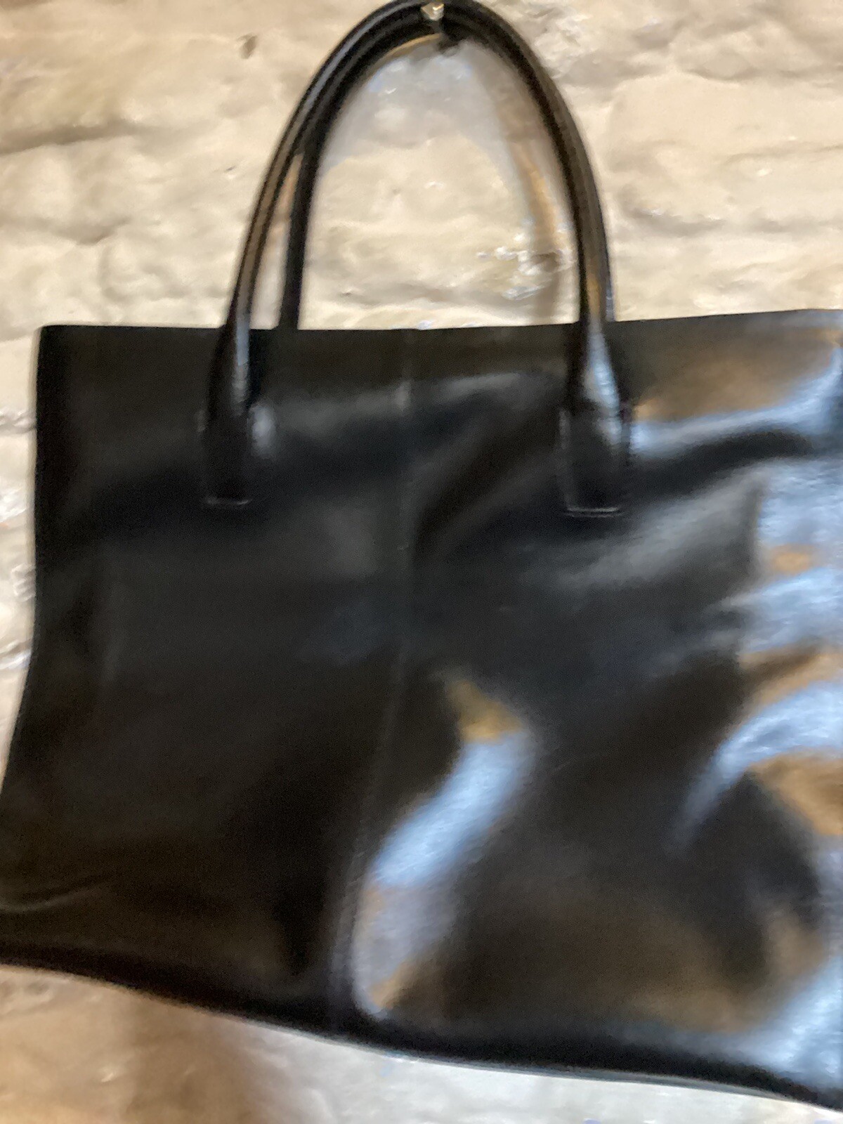 Debenhams Black Leather Bag Handbag eBay