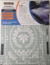 Fiskars ShapeBoss Embossing Stencil Set - Heritage - 5621 - NEW