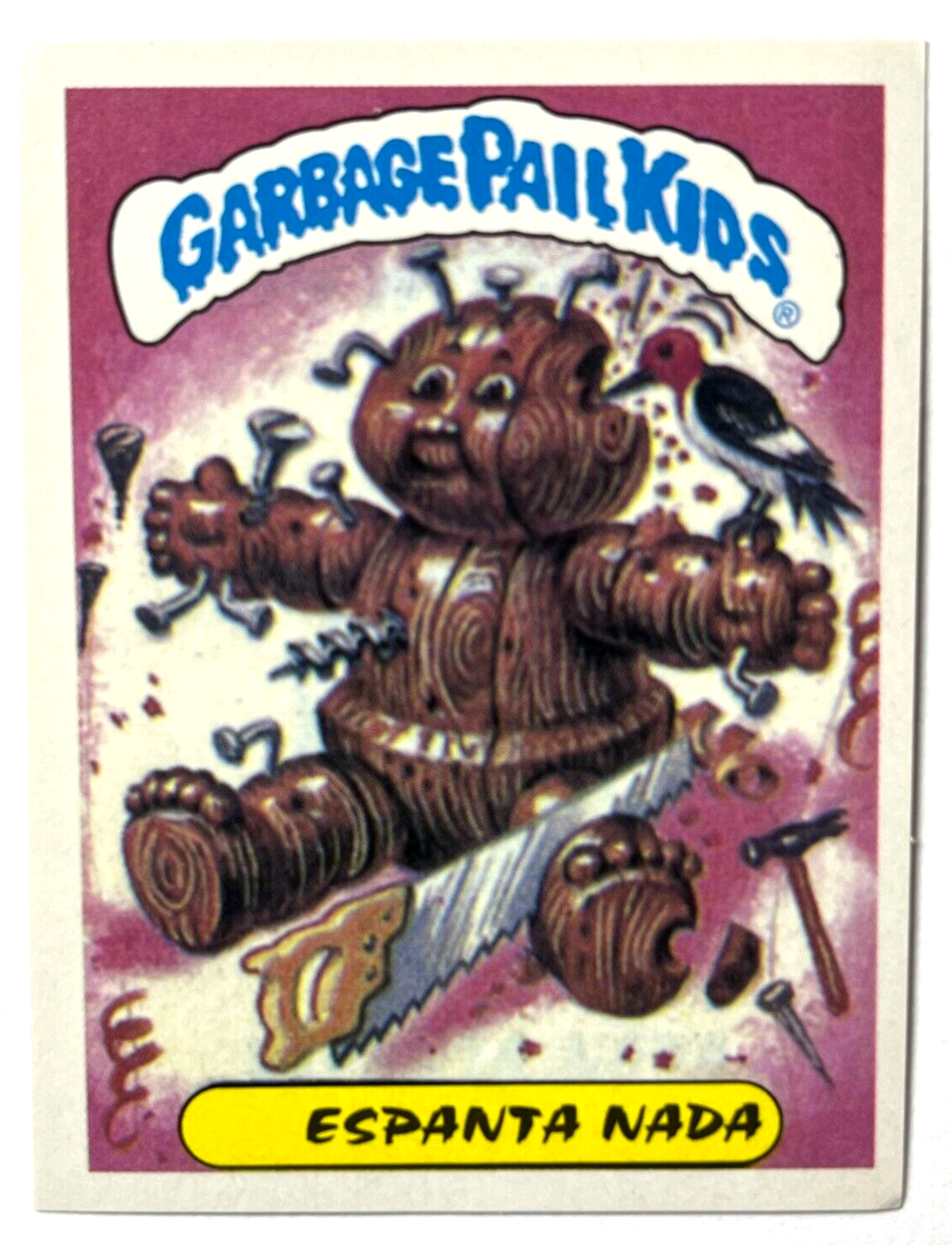 1988 Garbage Pail Kids Sticker Reprint Woody Alan Peru Edition