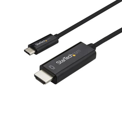 STARTECH.COM CDP2HD1MBNL Black 3.3Ft/1M Usb Type C Dp Alt Mode Hbr2 To Hdmi 2.0